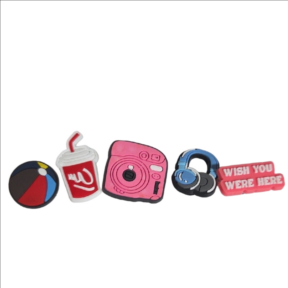 Shoe Charms Set Beach and Music Theme